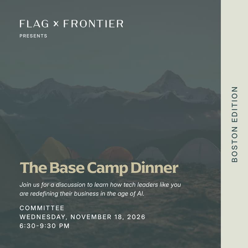 Cover Image for The Base Camp Dinner: Boston | Redefining Your Business in the Age of AI | Hosted by John Rougeux and Jess Meher