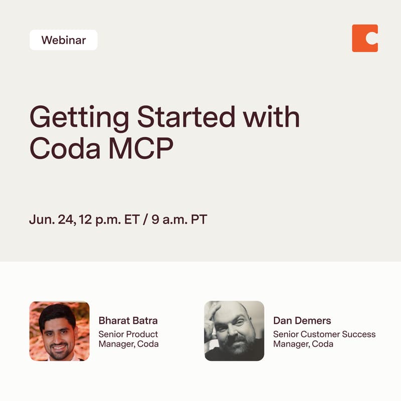 Cover Image for Getting Started with Coda MCP