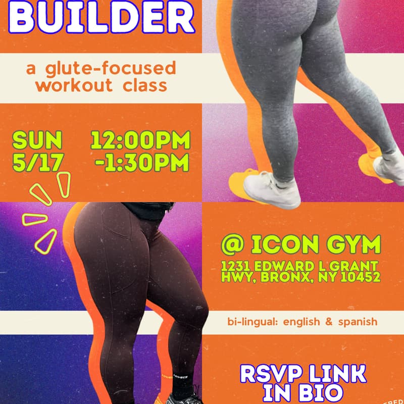 Cover Image for BOOTY BUILDER 🍑💪🏾: a soft(moves) group workout class