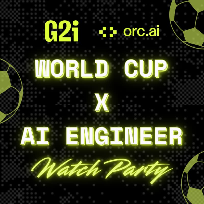 Cover Image for World Cup x AI Engineer - hosted by G2i