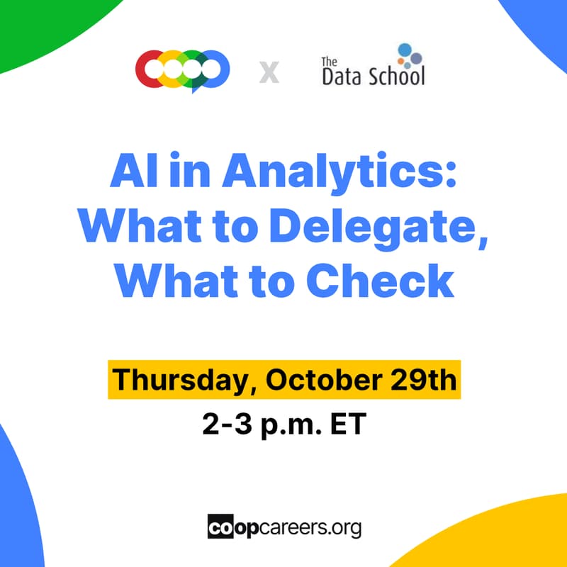 Cover Image for The Data School | AI in Analytics: What to Delegate, What to Check