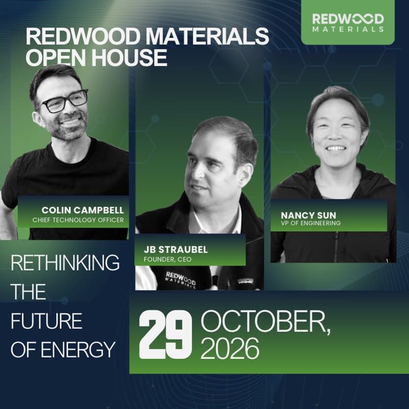 Cover Image for Redwood Materials Open House