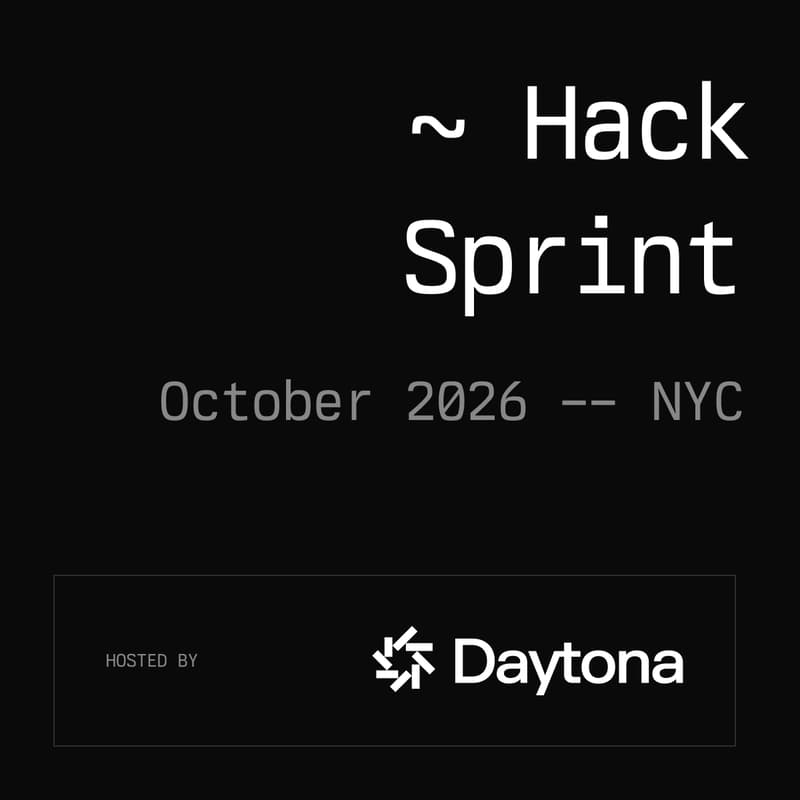 Cover Image for Daytona HackSprint - NYC, October 2026