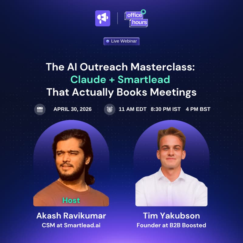 Cover Image for The AI Outreach Masterclass: Claude + Smartlead That Actually Books Meetings
