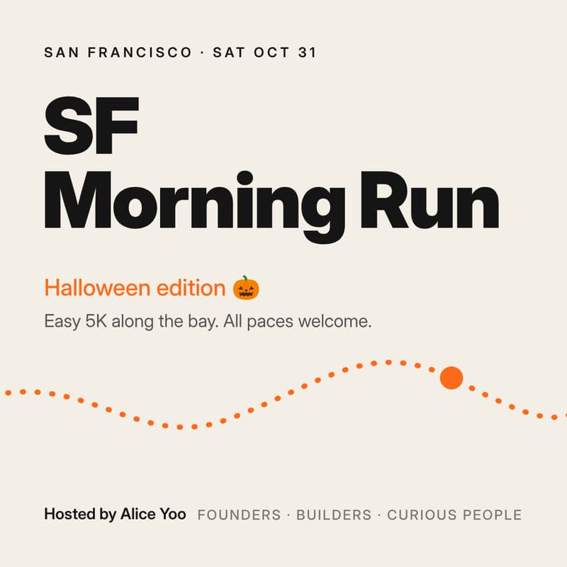Cover Image for SF Morning Run β Halloween Edition π