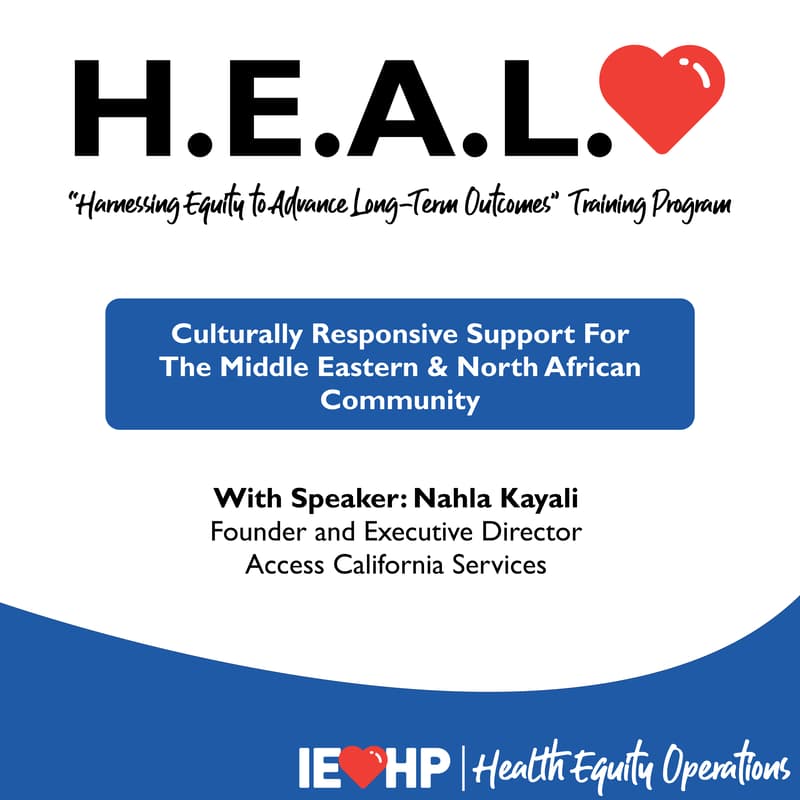 Cover Image for November HEAL Training: Culturally Responsive Support for the MENA Community