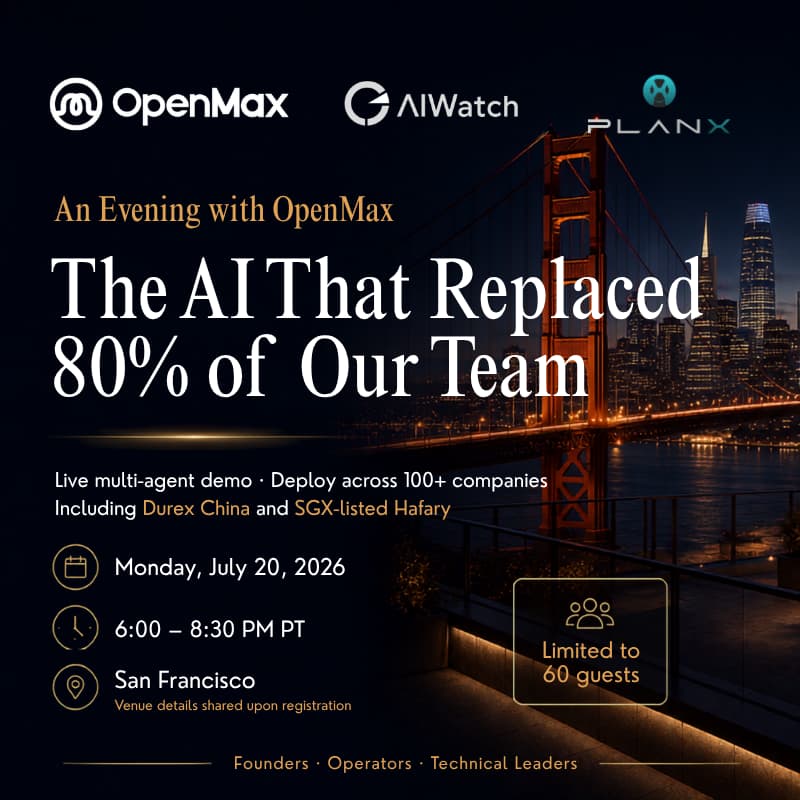 Cover Image for An Evening with OpenMax · The AI That Replaced 80% of Our Team