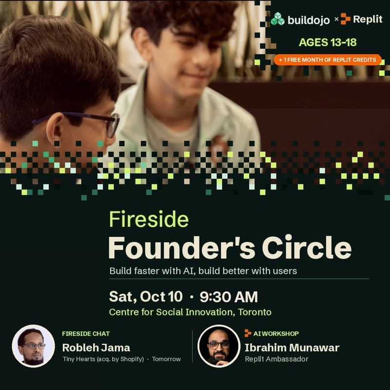 Cover Image for Building Faster with AI, Building Better with Users, with Robleh Jama (Co-founder, Tomorrow) | Buildojo Founder Circle #3