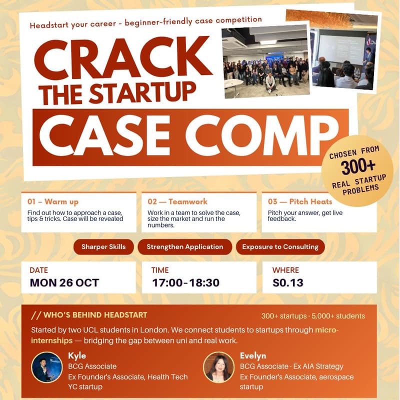 Cover Image for Start-Up Case Competition: WAC x Headstart