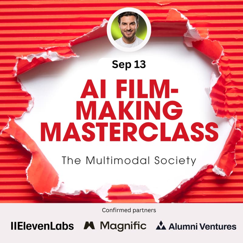 Cover Image for AI Filmmaking Masterclass + Hackathon
