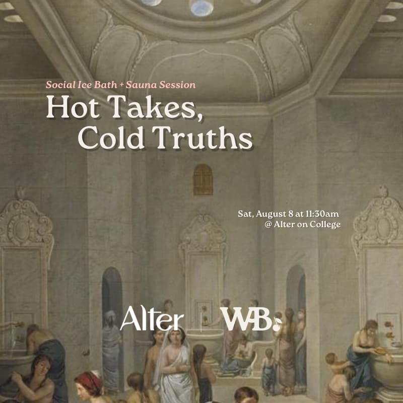 Cover Image for Hot Takes & Cold Truths: Social Ice Bath + Sauna Session with Alter