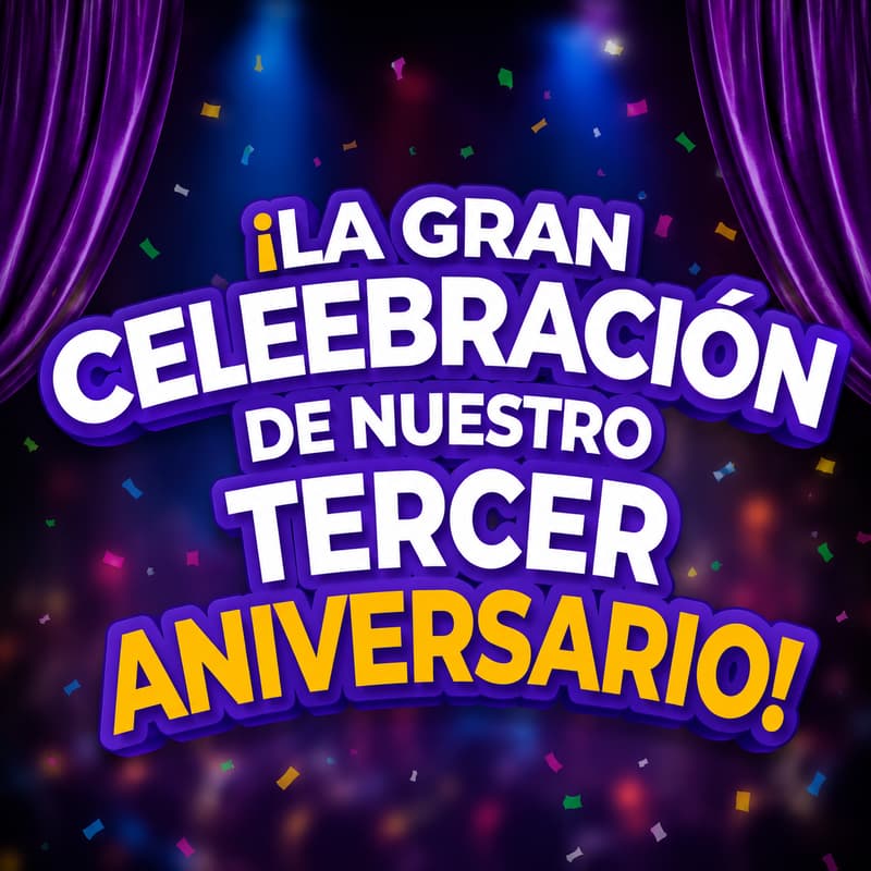 Cover Image for Gran celebración de nuestro Tercer Aniversario - Rozo Producciones