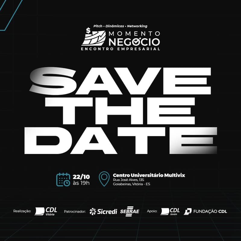 Cover Image for Momento Negócio - Encontro Empresarial CDL Vitória - Outubro 2026