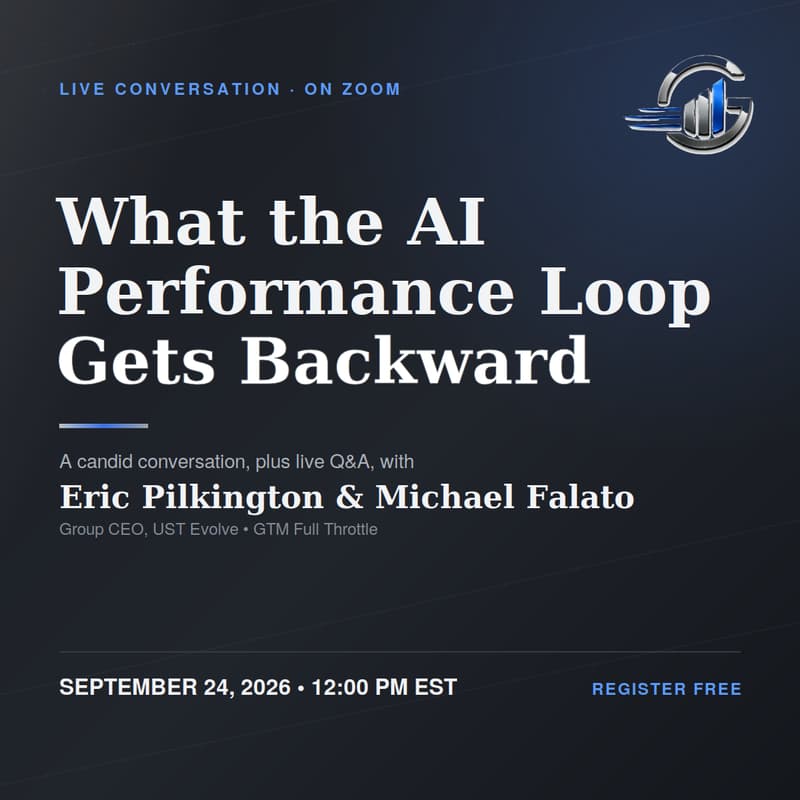 Cover Image for Fireside Chat - "What the AI Performance Loop Gets Backward"