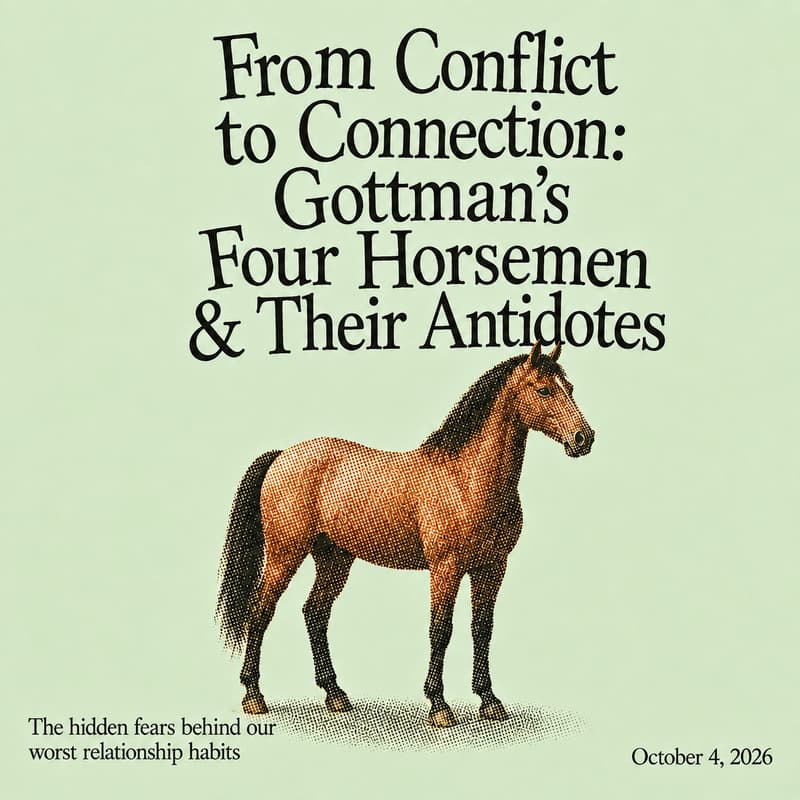 Cover Image for From Conflict to Connection: Gottman’s Four Horsemen and Their Antidotes