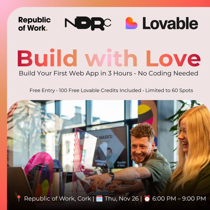 Cover Image for Build with Love - Powered by Republic of Work x Lovable