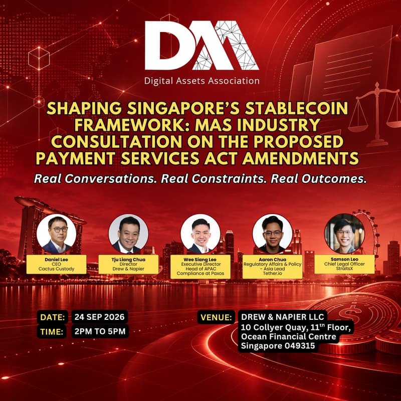 Cover Image for Shaping Singapore’s Stablecoin Framework: MAS Industry Consultation on the Proposed Payment Services Act Amendments