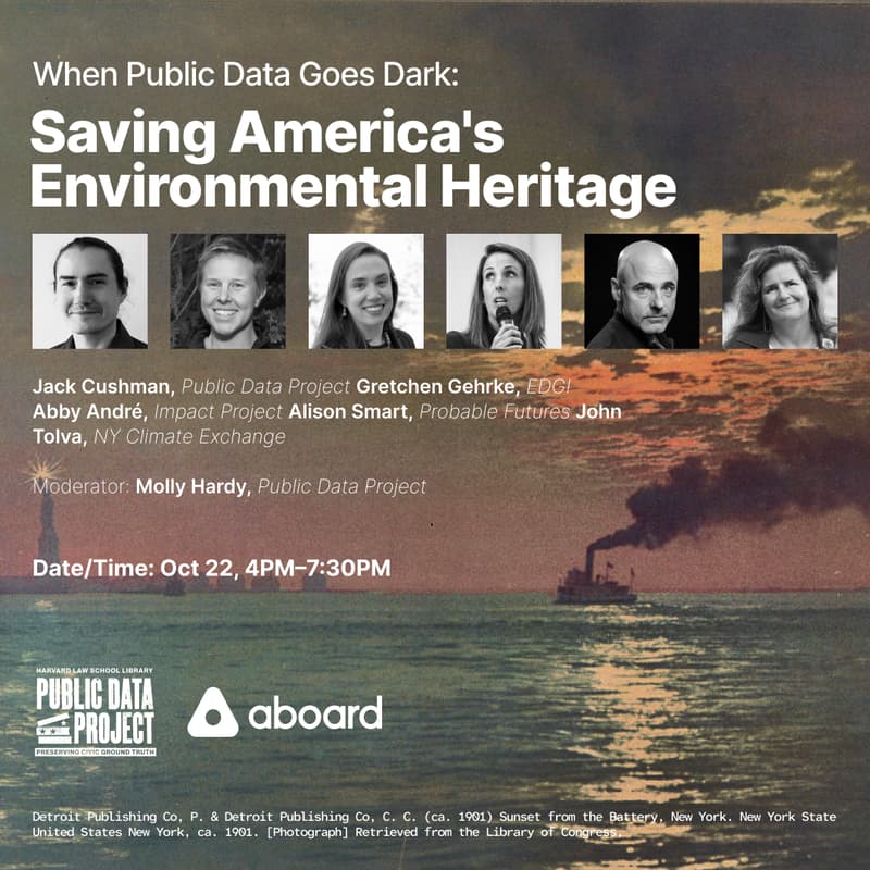 Cover Image for When Public Data Goes Dark: Saving America's Environmental Heritage