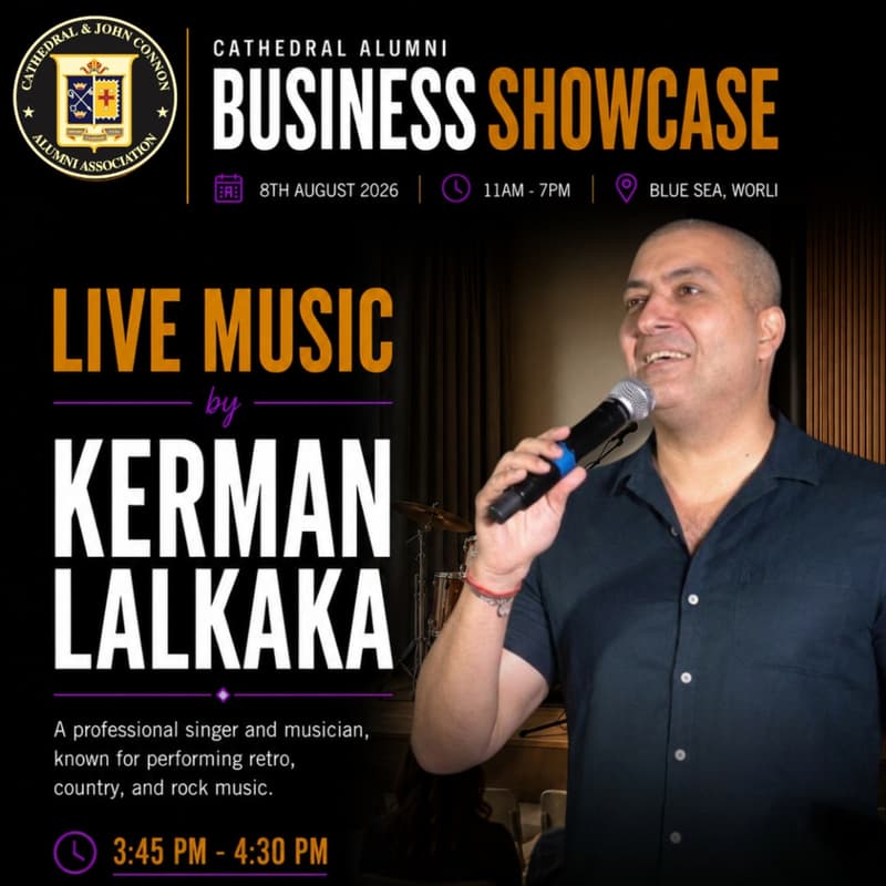 Cover Image for Live Music by Kerman Lalkaka | Cathedral Alumni Business Showcase 2026