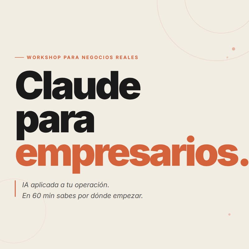 Cover Image for @claude.colomb.ia - Claude para empresarios.