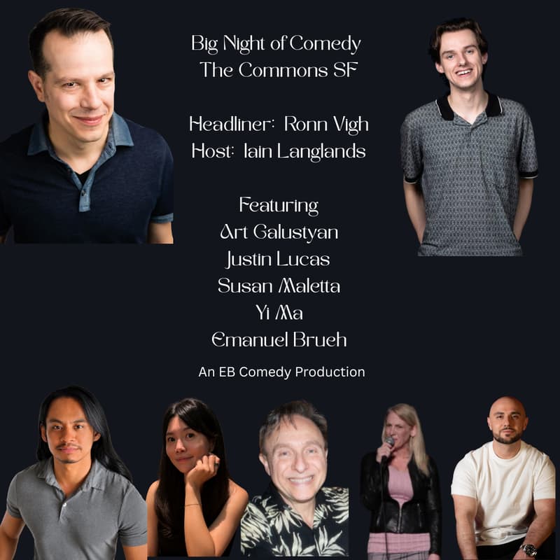 Cover Image for Comedy at the Commons SF Saturday, July 25, 2026