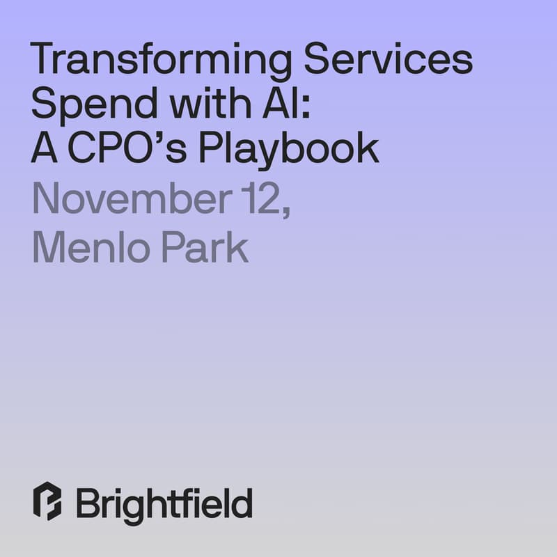 Cover Image for Transforming Services Spend with AI: A CPO's Playbook