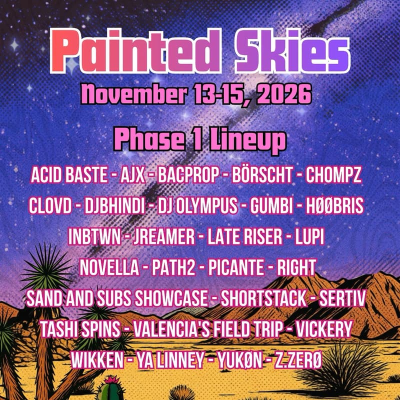 Cover Image for PAINTED SKIES | SoCal Renegade Camping Music Festival