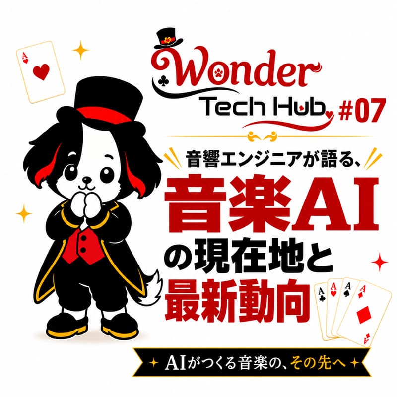 Cover Image for Wonder Tech Hub #07〜音響エンジニアが語る、音楽AIの現在地と最新動向