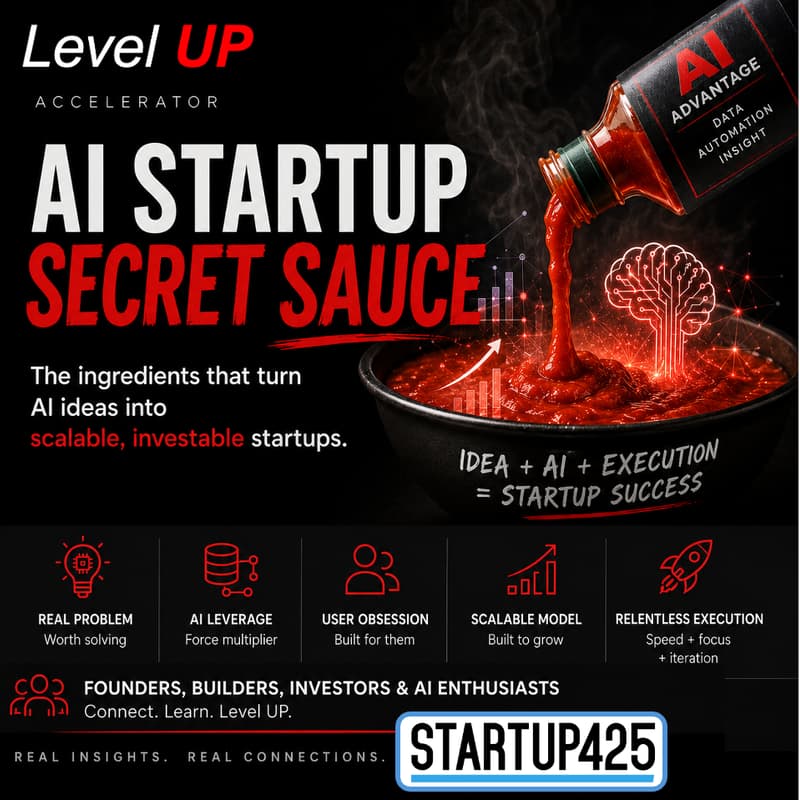 Cover Image for AI Startup Secret Sauce with Startup425 and Level UP