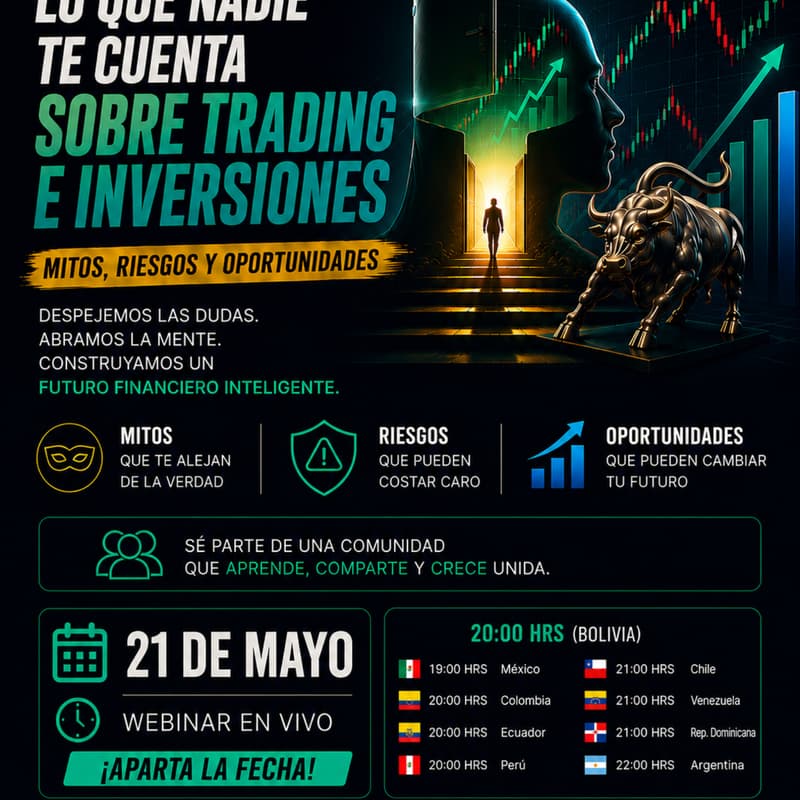 Cover Image for Lo que nadie te cuenta sobre Trading e Inversiones | Webinar en Vivo