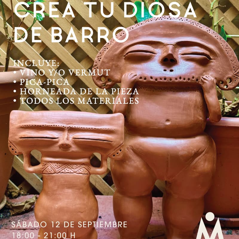 Cover Image for Crea tu Diosa de Barro | Cerámica + Vino