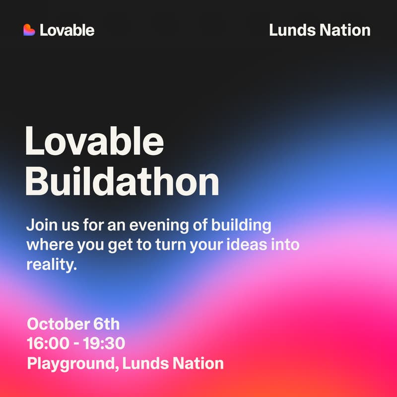 Cover Image for Lovable Buildathon