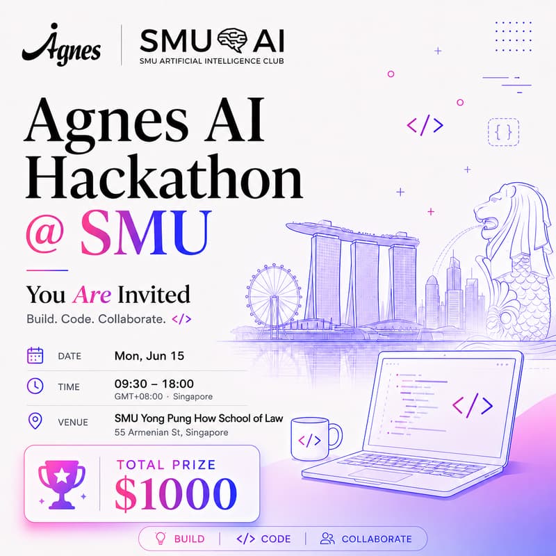 Cover Image for Agnes AI Hackathon @ SMU