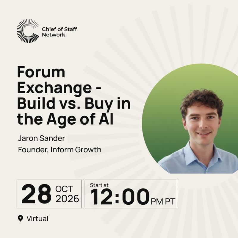 Cover Image for Forum Exchange: Build vs. Buy in the Age of AI