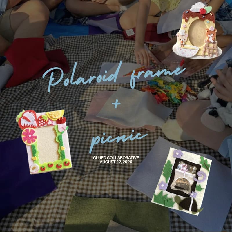 Cover Image for Polaroids & Picnic: Make Your Own Felt Frame