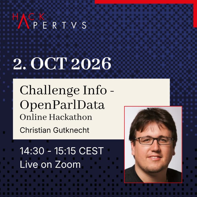 Cover Image for «Hack Apertus» - Challenge info session: OpenParlData