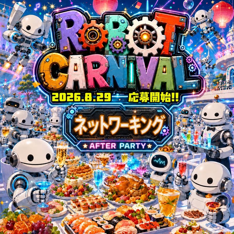 ロボットカーニバルAIフィルムコンテスト 開幕祭シンポジウムネットワーキング（交流会）のカバー画像
