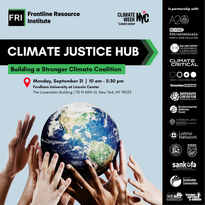Cover Image for Frontline Resource Institute Climate Justice Hub