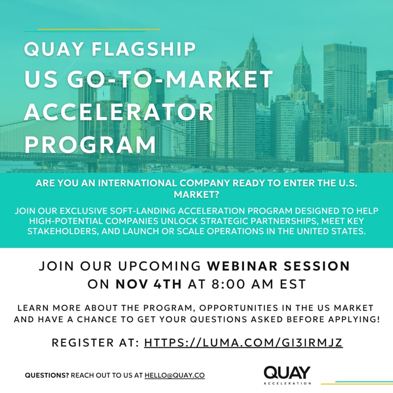 Cover Image for WEBINAR: QUAY US Go-to-Market Accelerator Program
