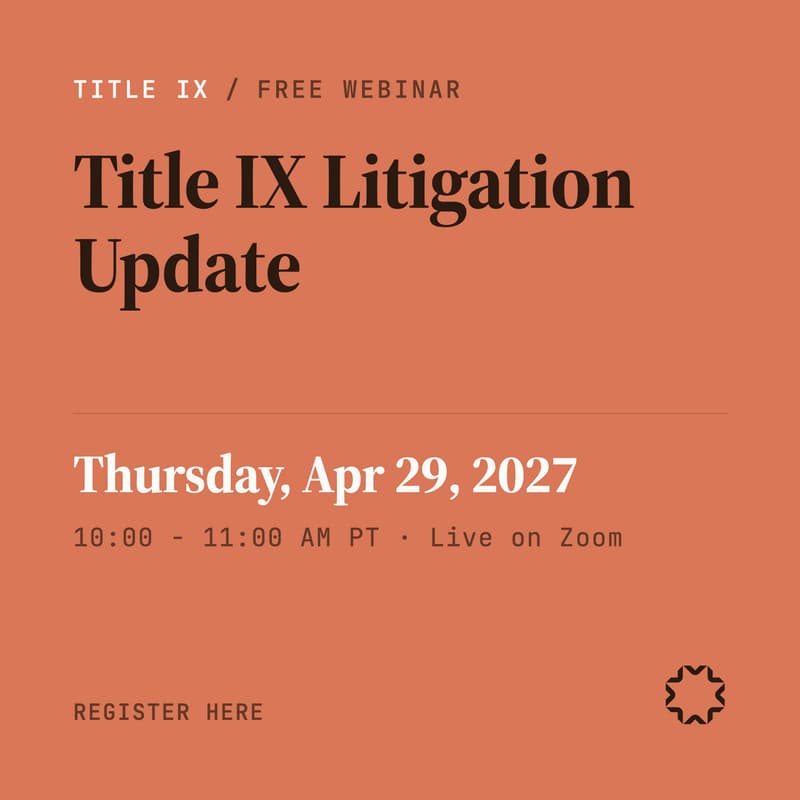 Cover Image for Title IX Litigation Update