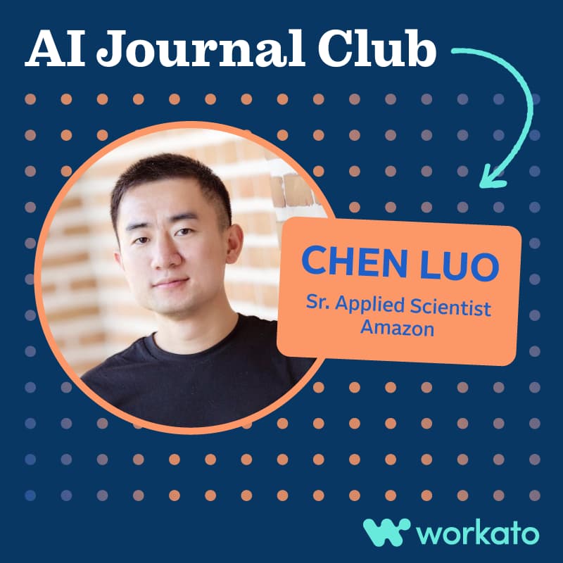 Cover Image for AI Journal Club ft. Chen Luo (Amazon)