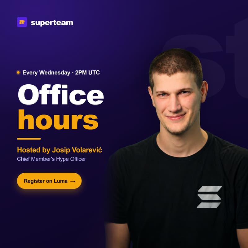 Cover Image for Superteam member office hours