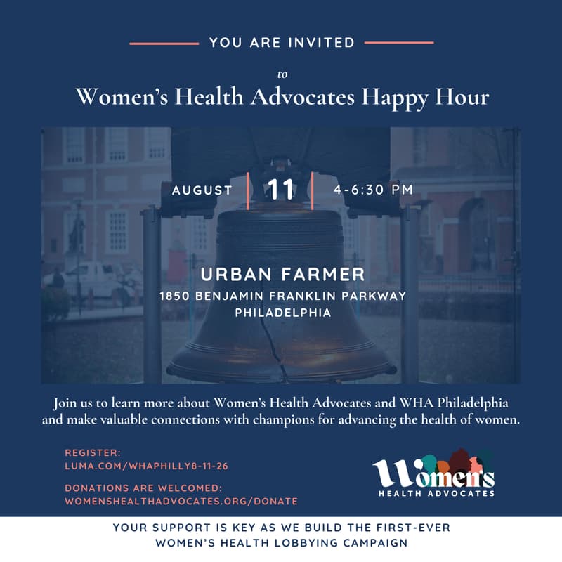 Cover Image for Women's Health Advocates Philadelphia Summer Happy Hour