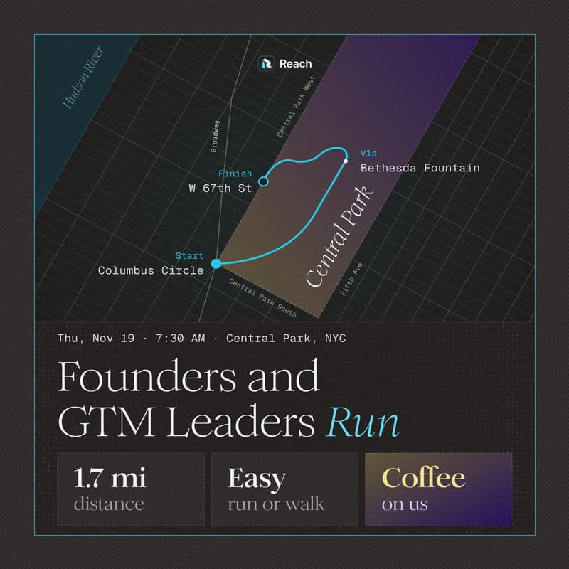 Cover Image for Central Park Morning Run: Founders and GTM Leaders at Growth Stage Companies - NYC