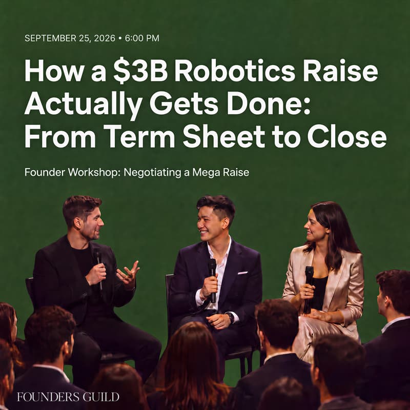 Cover Image for How a $3B Robotics Raise Actually Gets Done: From Term Sheet to Close
