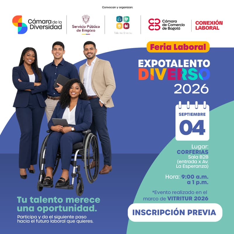 Cover Image for Feria Laboral EXPOTalento Diverso 2026