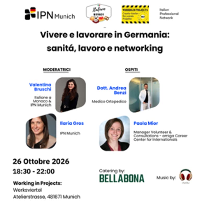 Cover Image for IPN Monaco - Vivere e lavorare in Germania: sanitá, lavoro e networking