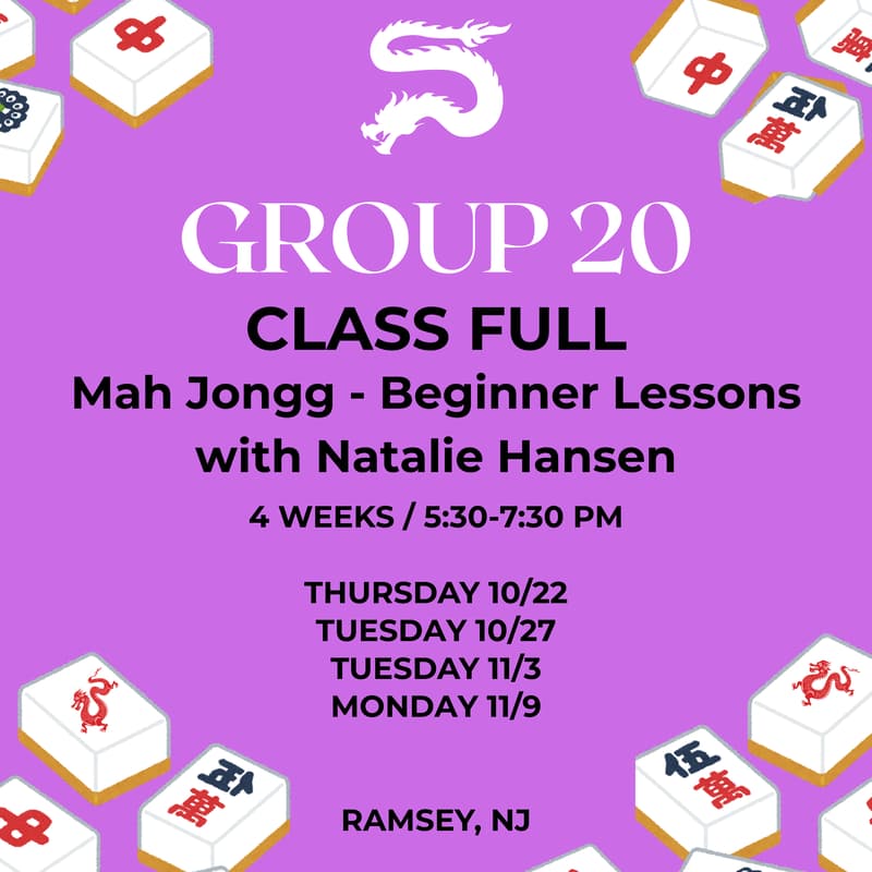 Cover Image for Beginner Mah Jongg Lessons - Group 20