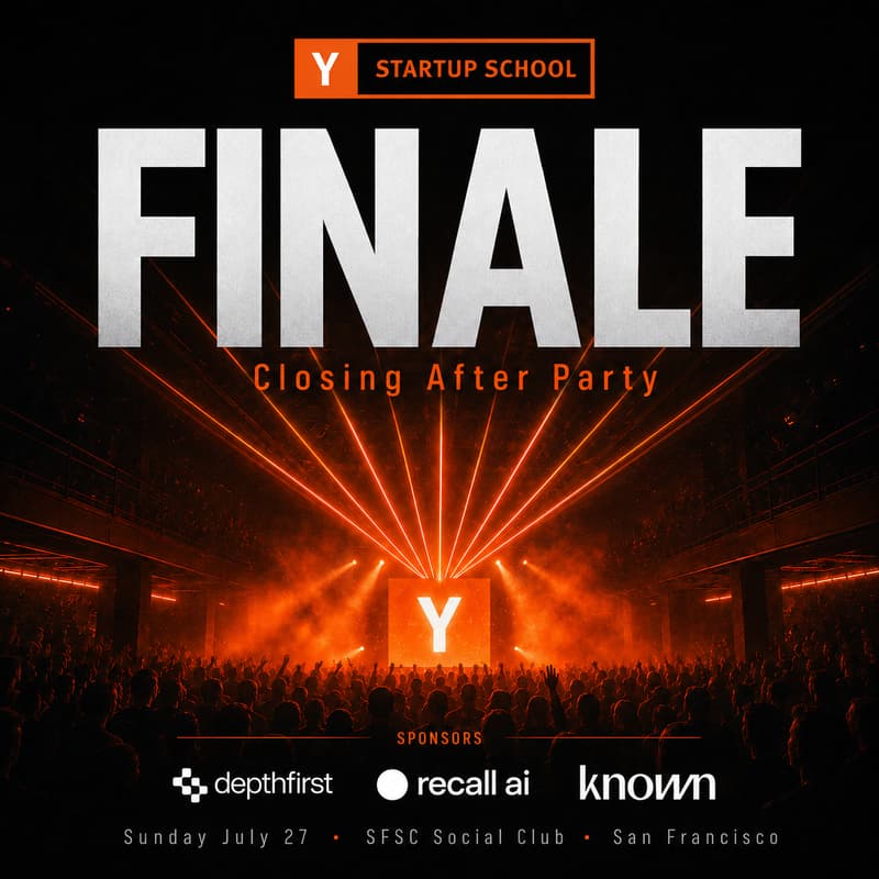 Cover Image for YC STARTUP SCHOOL FINALE AFTER-PARTY - SUMMER SLUSHY SOIREE