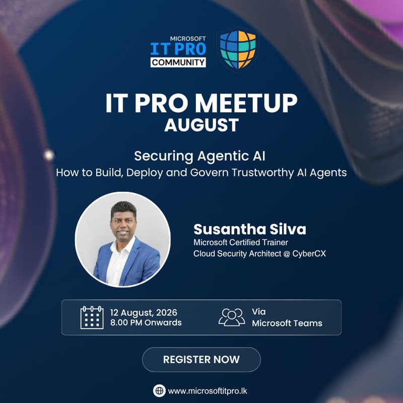 Cover Image for Microsoft IT Pro Meetup - August 2026